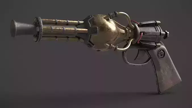 Steampunk Gun 01