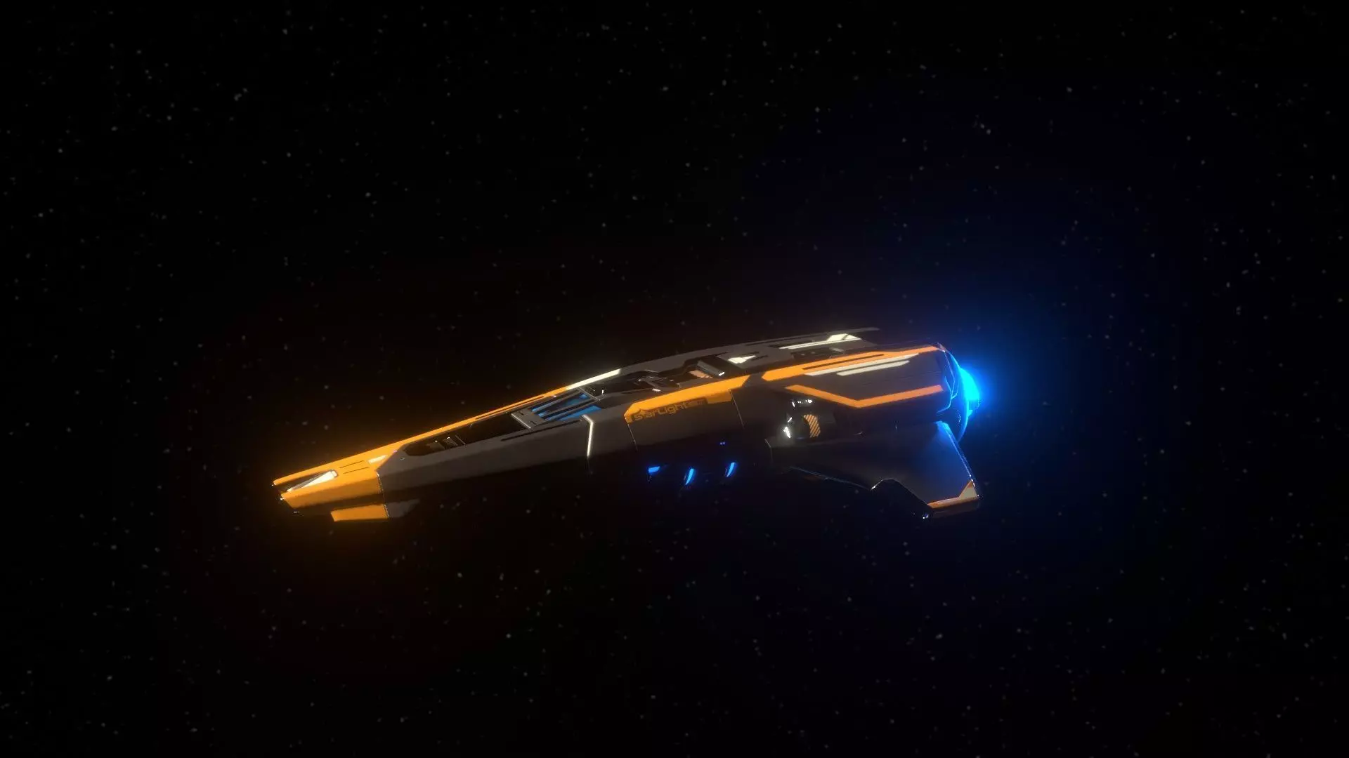Peregrine Racing Spacecraft Free 3D model