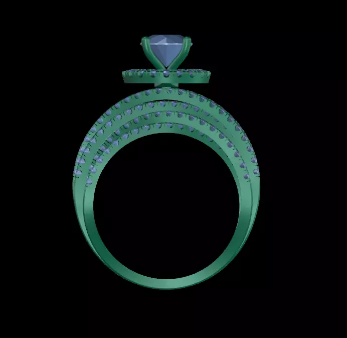 Ledies ring 3D print model_0