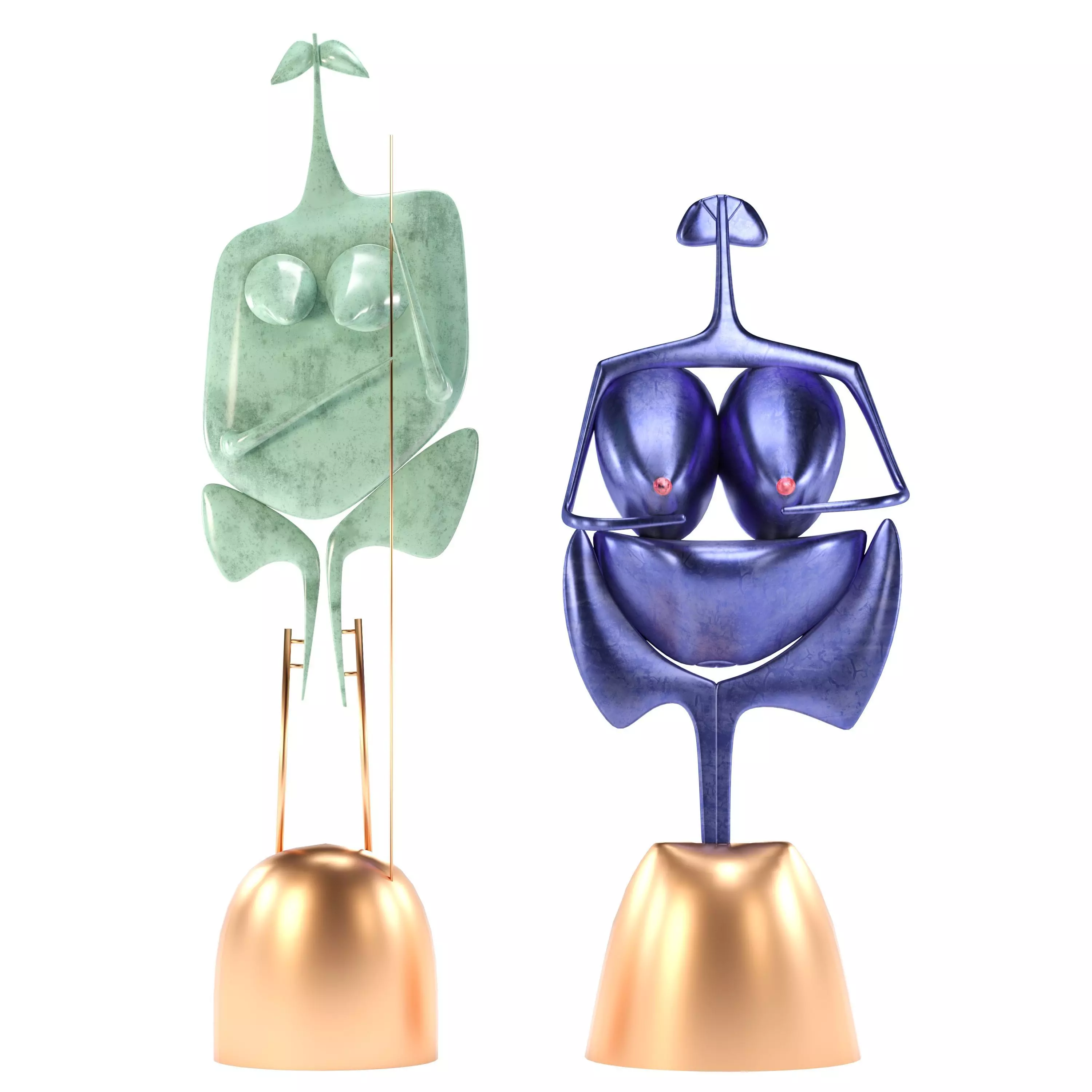 Grande Echassiere and Coralie Free 3D model