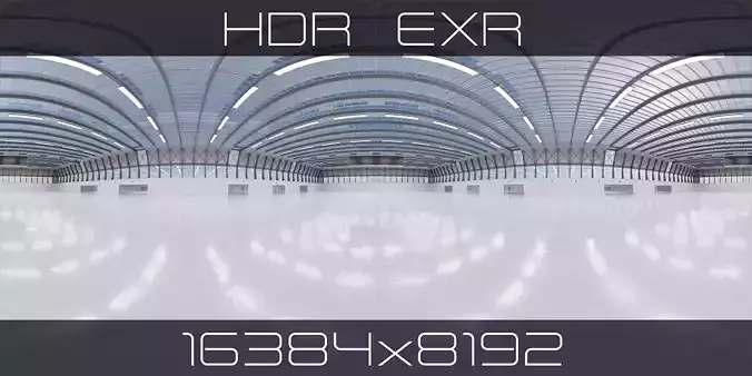 HDRI - Exhibition Hall Interior 4 - 16384x8192