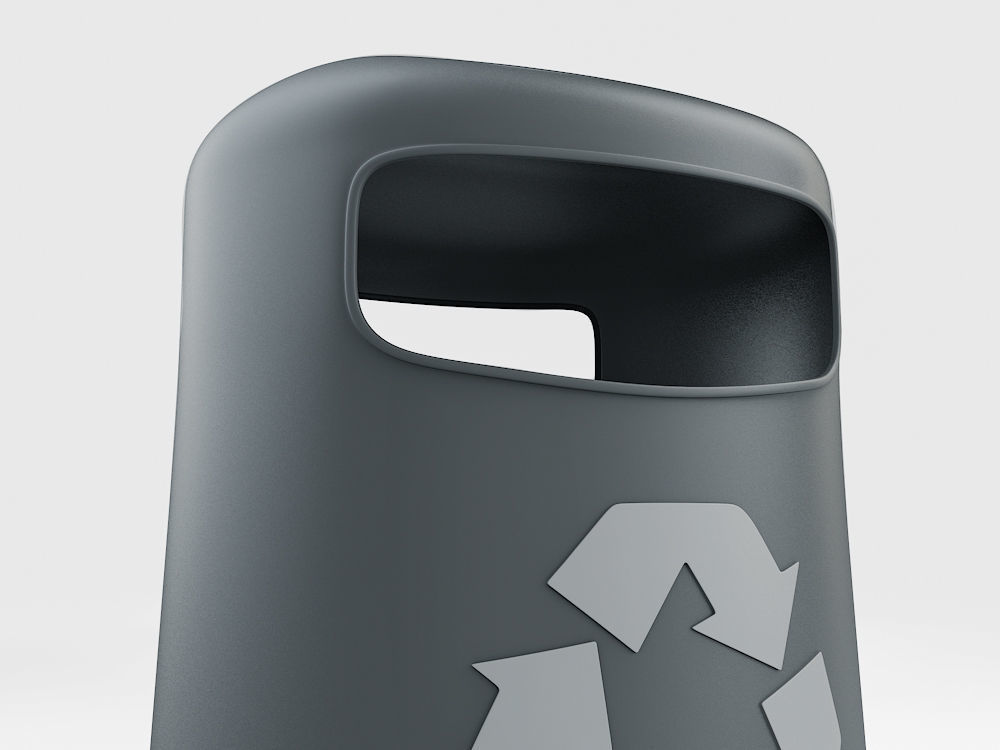 Rubbish bin 3D model_1