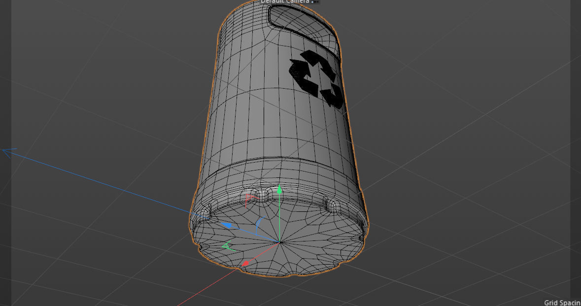 Rubbish bin 3D model_3