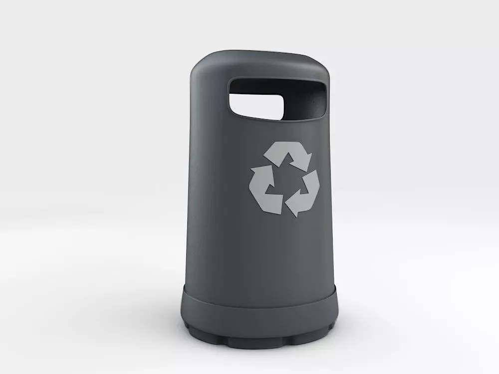 Rubbish bin 3D model_0