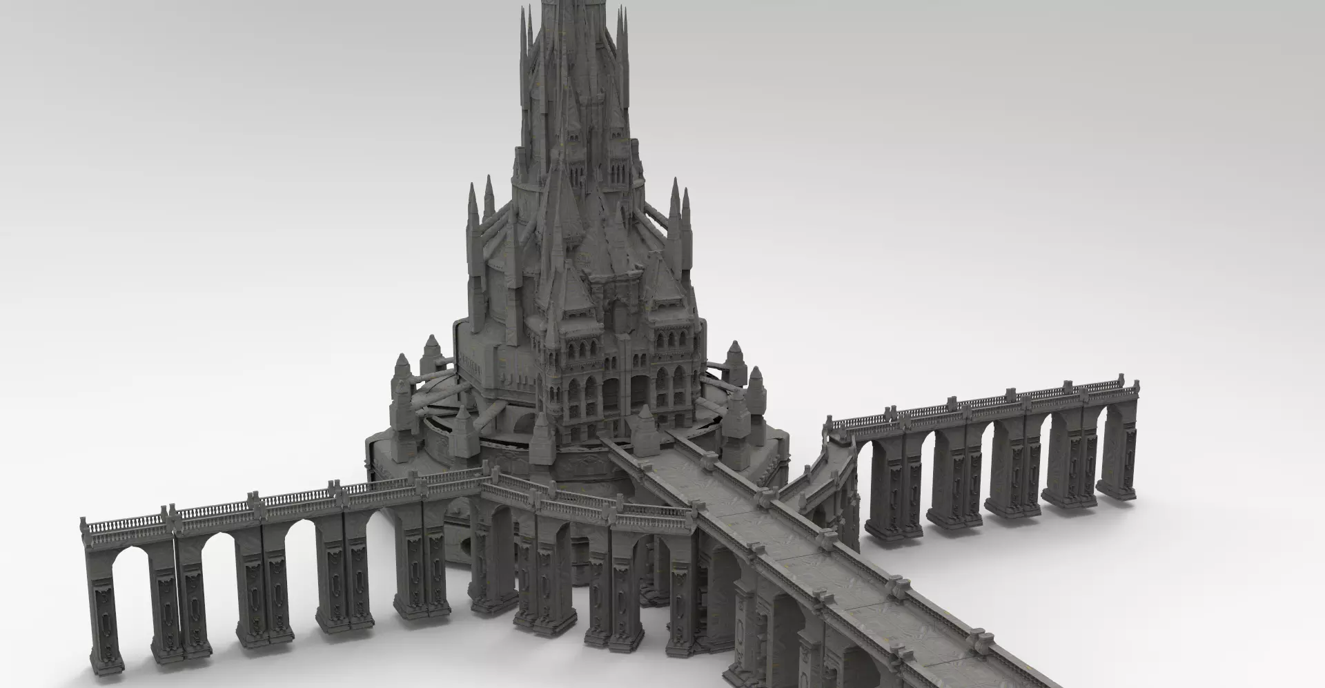 Arch Magician Tower Palace 1 3D model_0