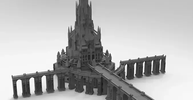 Arch Magician Tower Palace 1 3D model