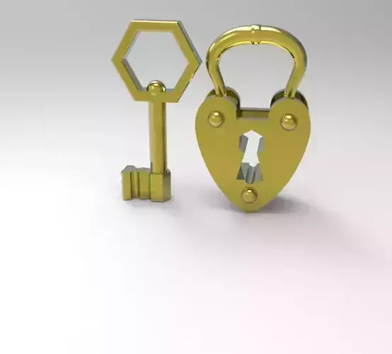 lock key art object