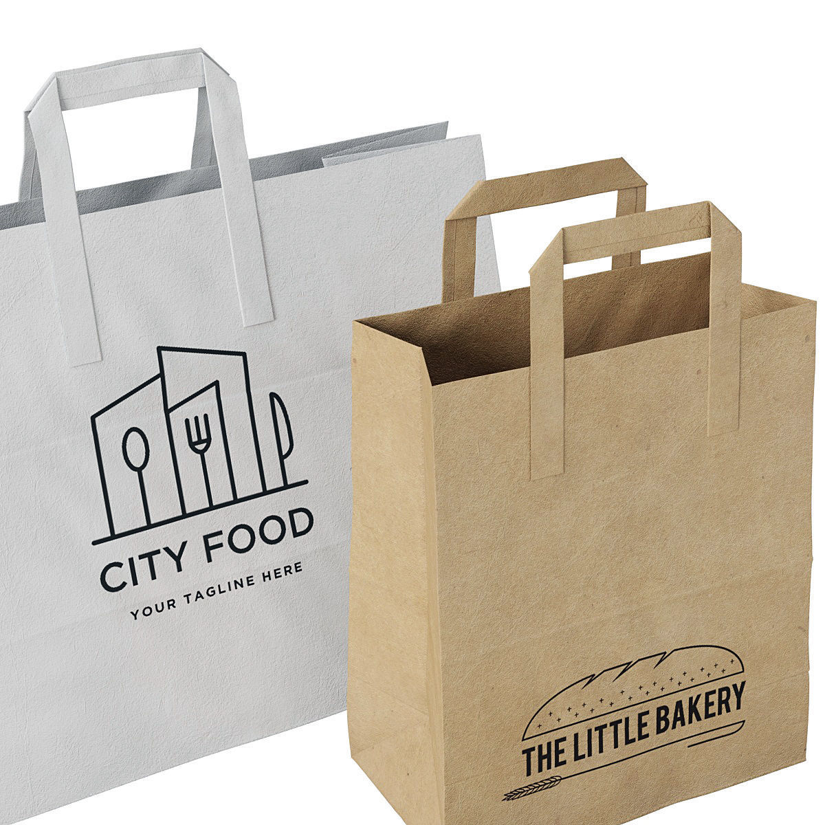 Paper bag 5 3D model_3