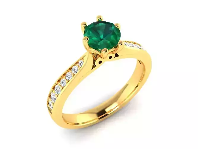 Women Solitaire Engagement Wedding Ring