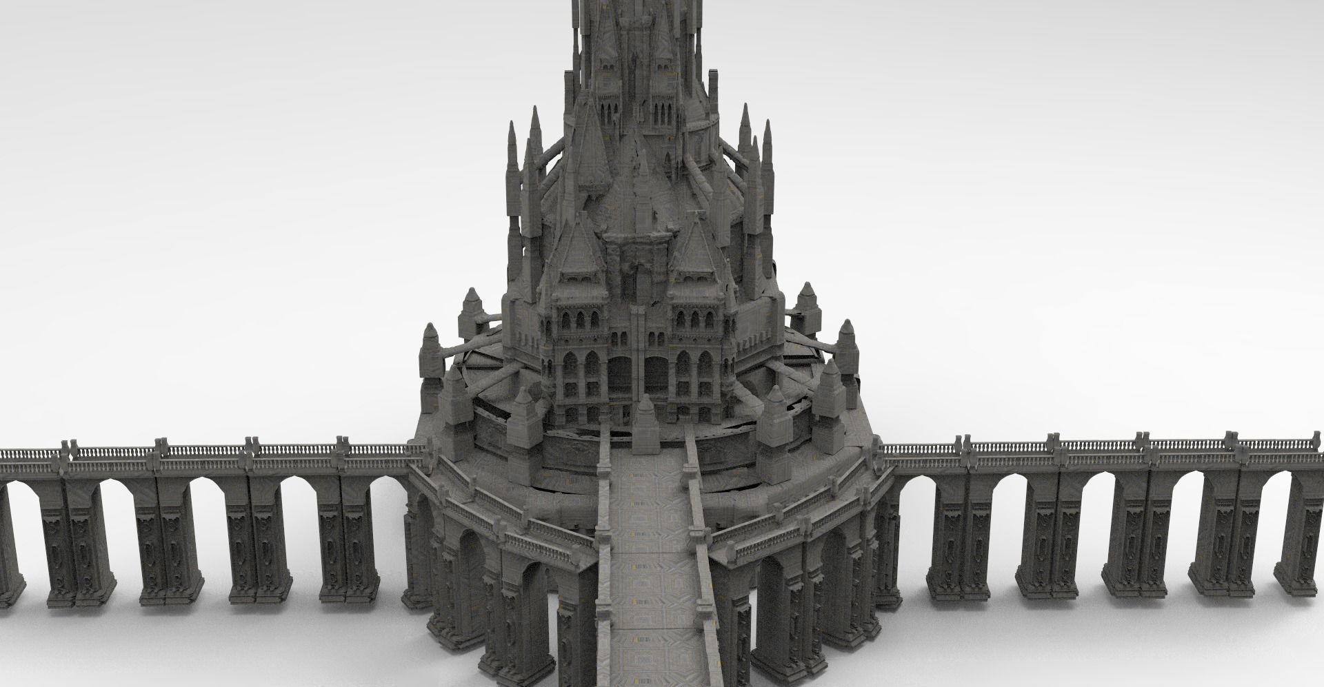 Arch Magician Tower Palace 3 3D model_1