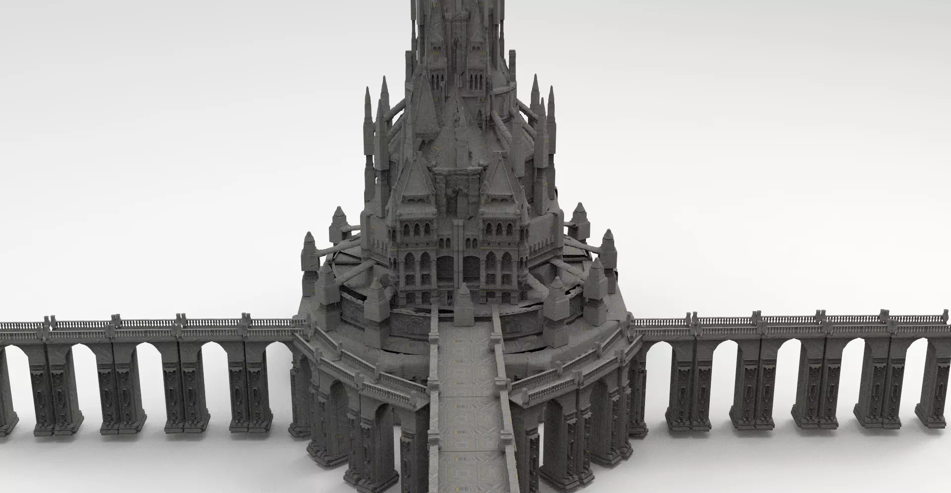Arch Magician Tower Palace 3 3D model_0