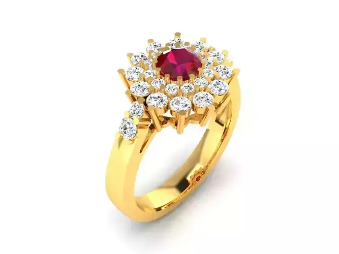 Women Solitaire Engagement Wedding Ring