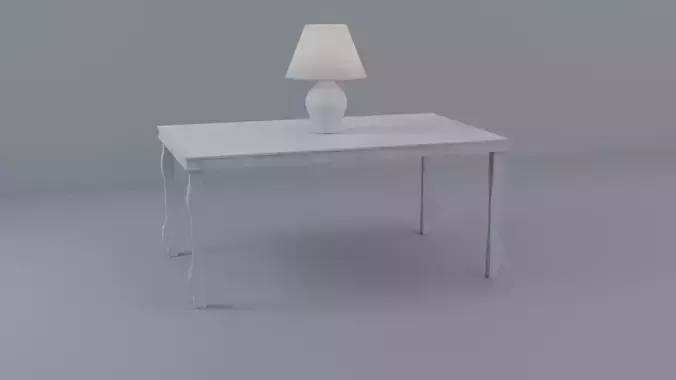 Table with lamp