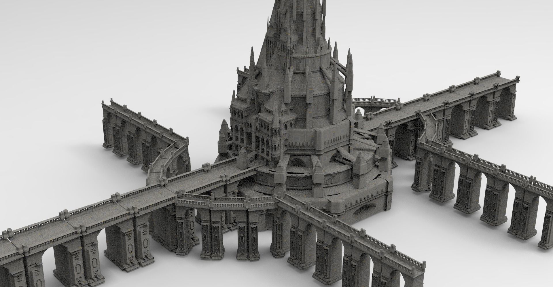 Arch Magician Tower Palace 4 3D model_1