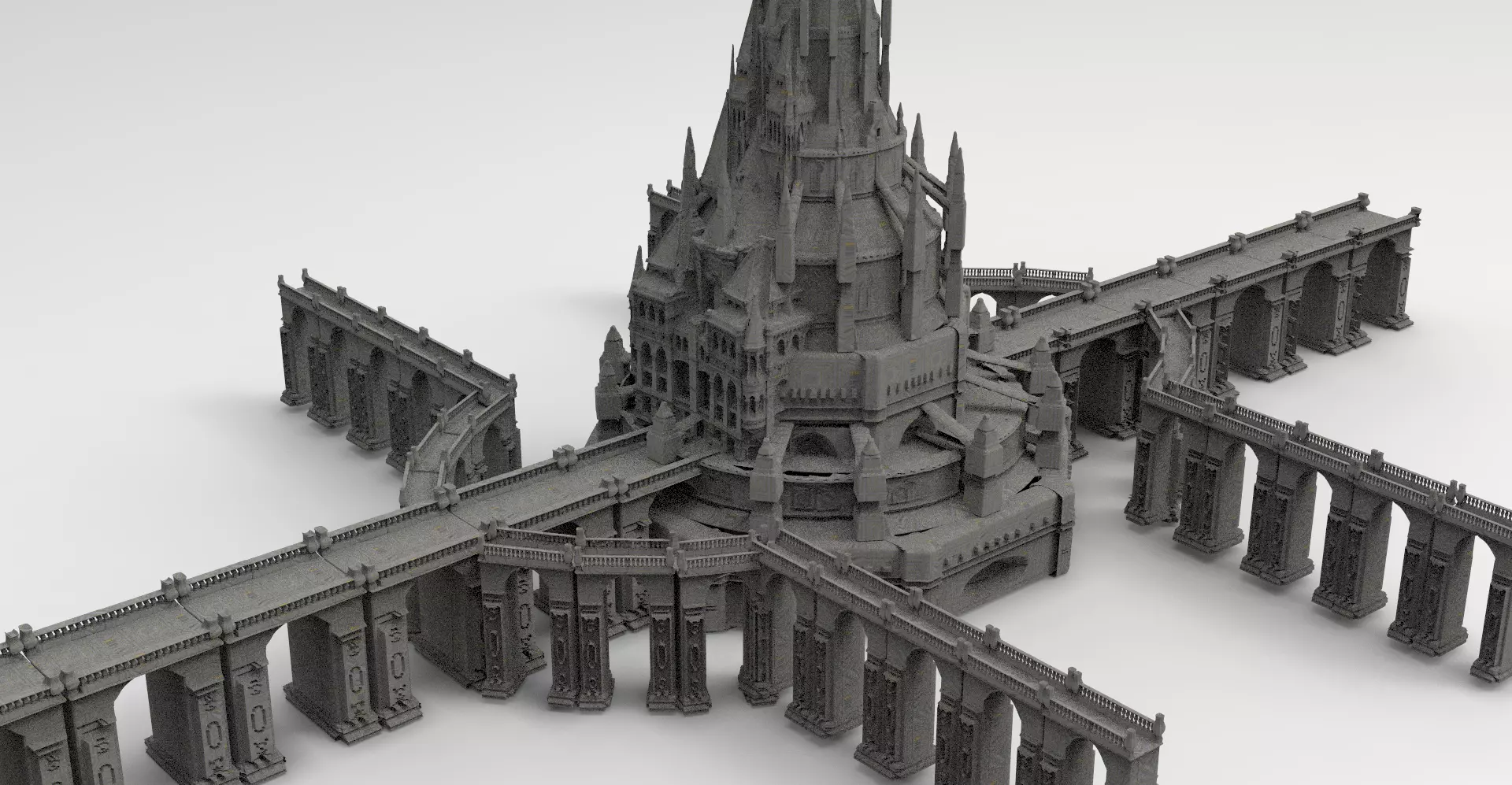 Arch Magician Tower Palace 4 3D model_0