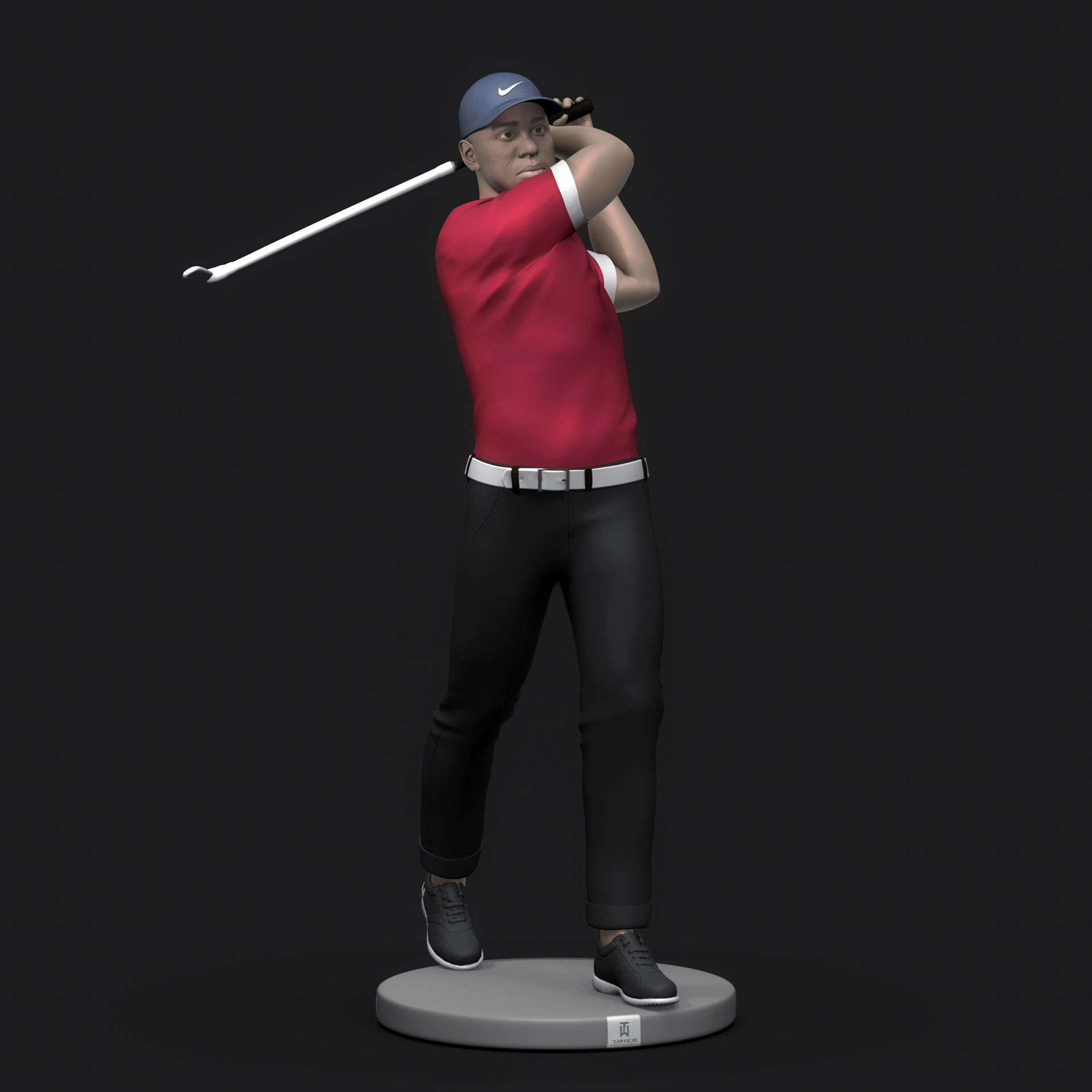 Tiger Wood 3D Printable 1 3D print model_4