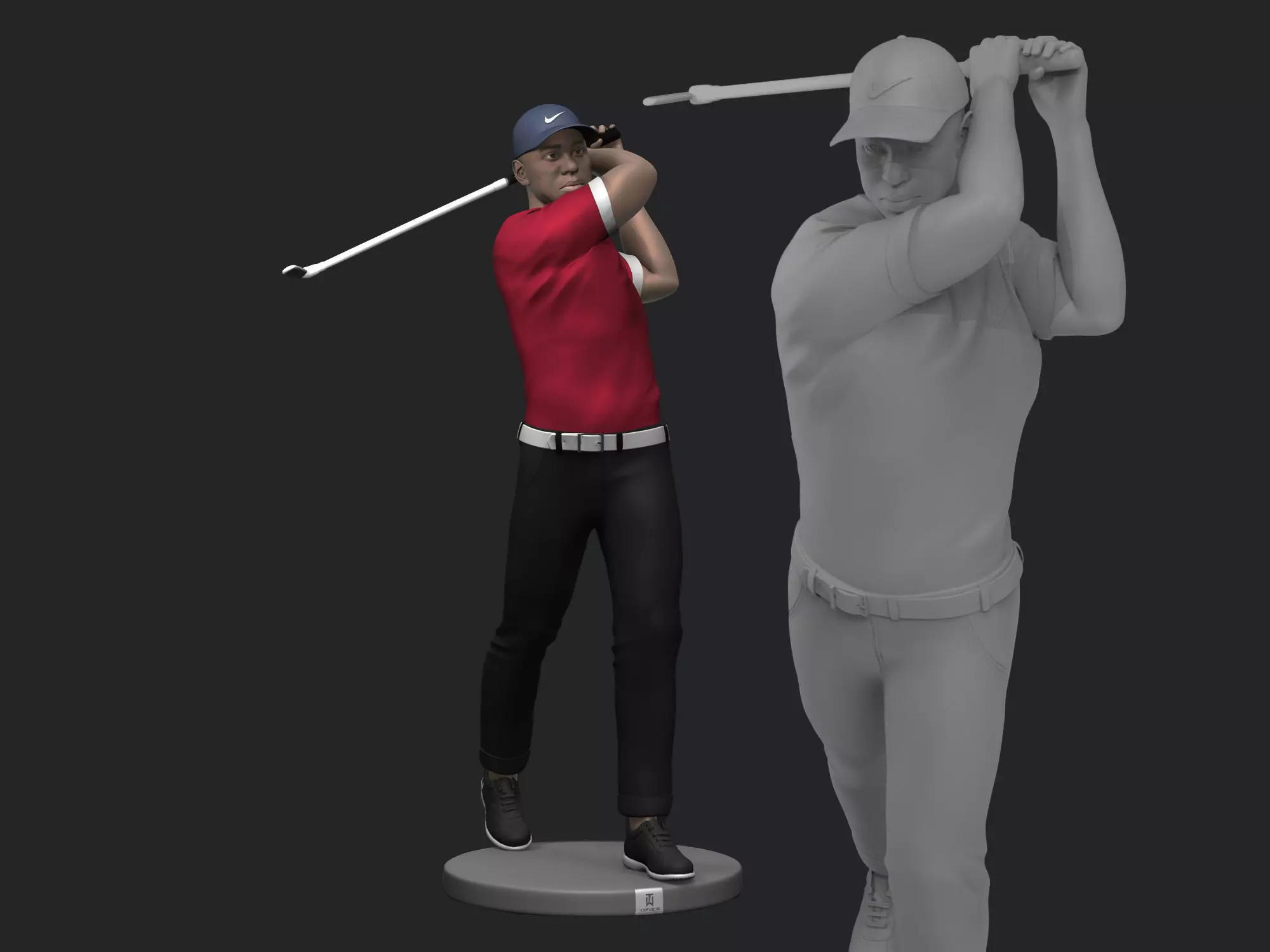 Tiger Wood 3D Printable 1 3D print model_0