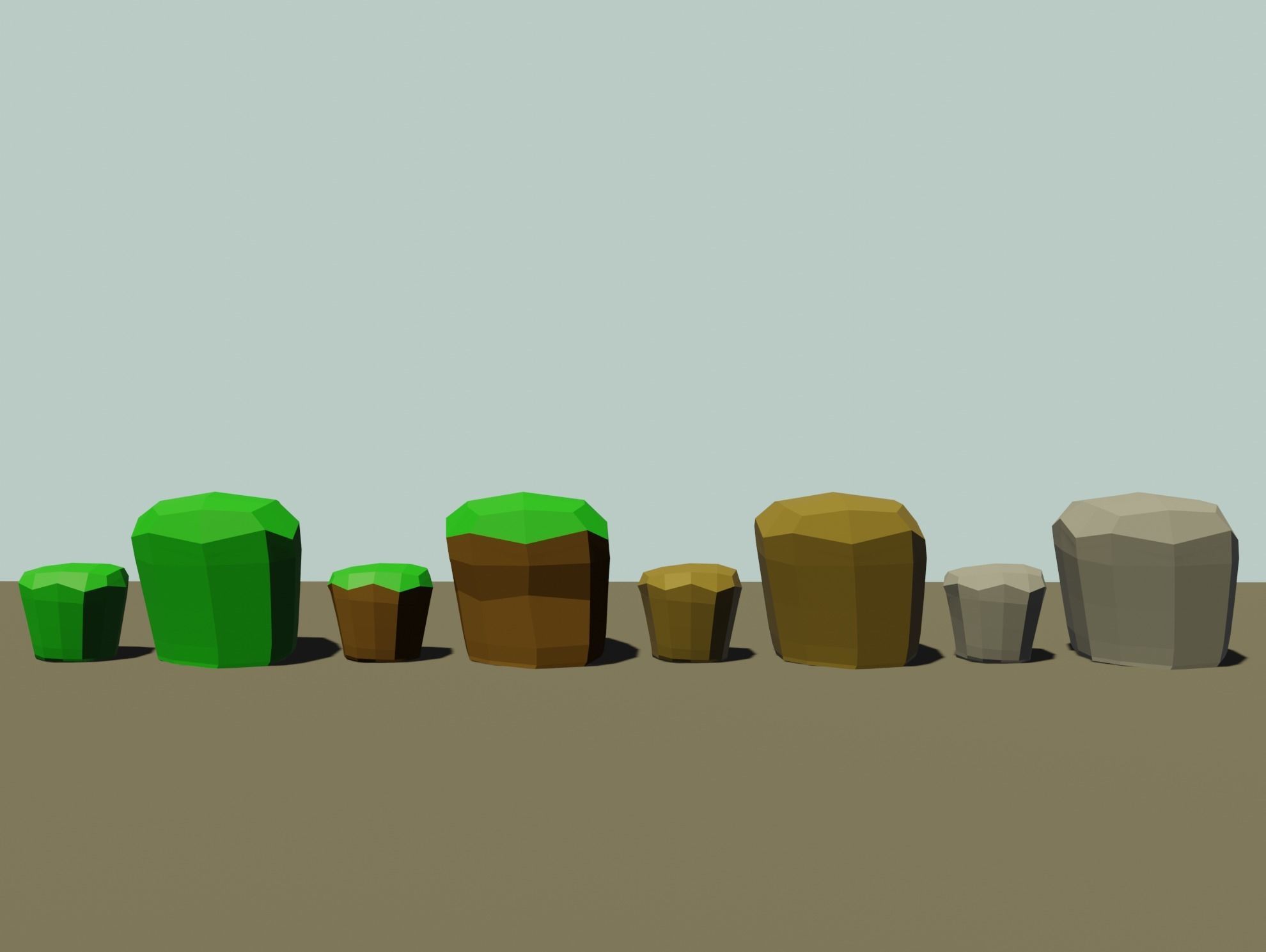 Environments of nature Low-poly 3D model_3