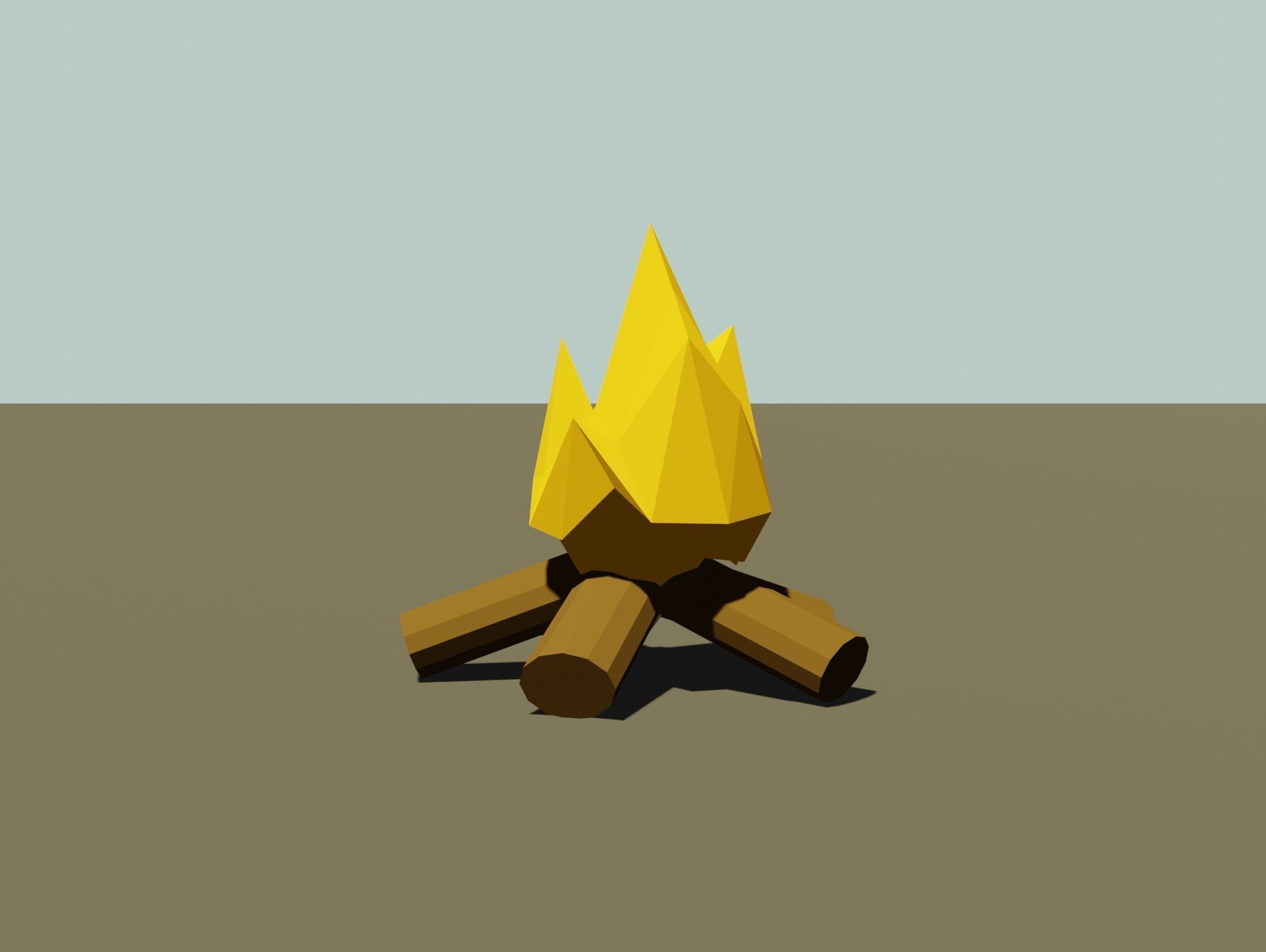 Environments of nature Low-poly 3D model_5