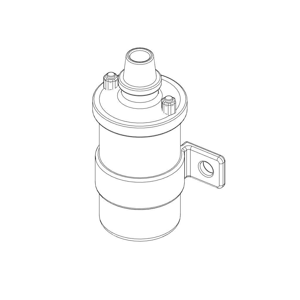 Ignition coil 1-25 scale Hi-poly 3D print model_4