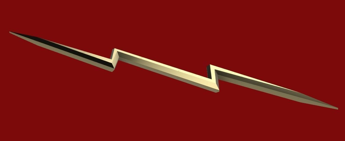 Thor Love and Thunder - Zeus lightning bolt 3D print model_2