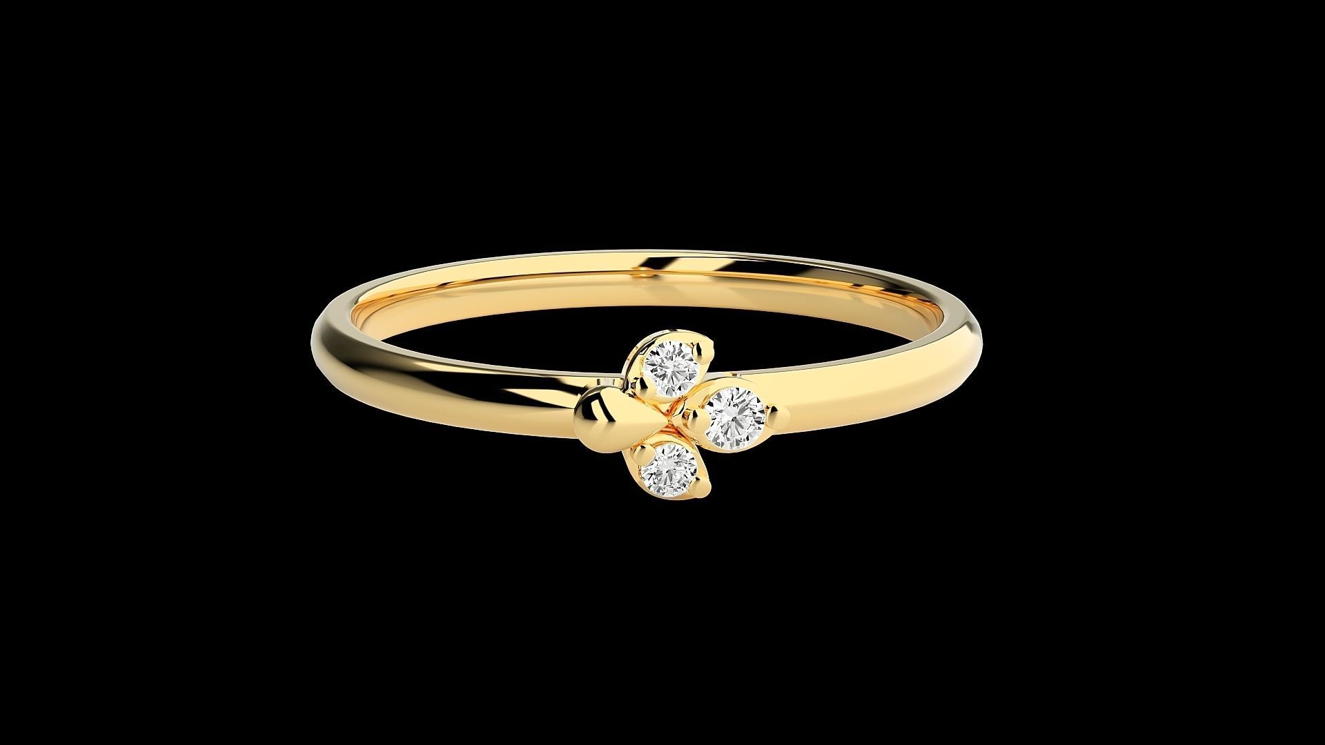 Ultra light wt minimalist Women Ring 3dm stl renders 3D print model_22