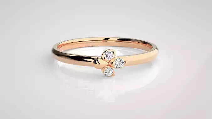 Ultra light wt minimalist Women Ring 3dm stl renders