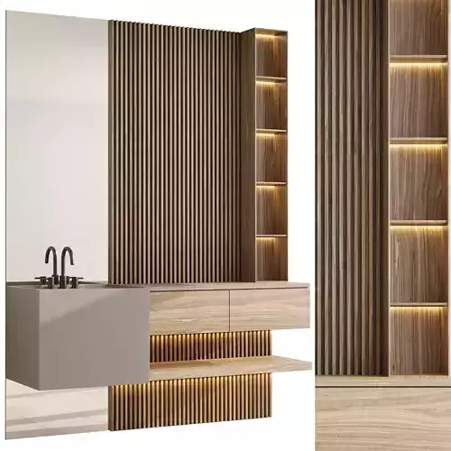 Bathroom furniture by Fauset Omnires Y set 17