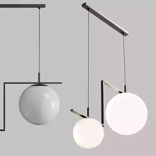 Hanglamp Zac 2 lamps zwart