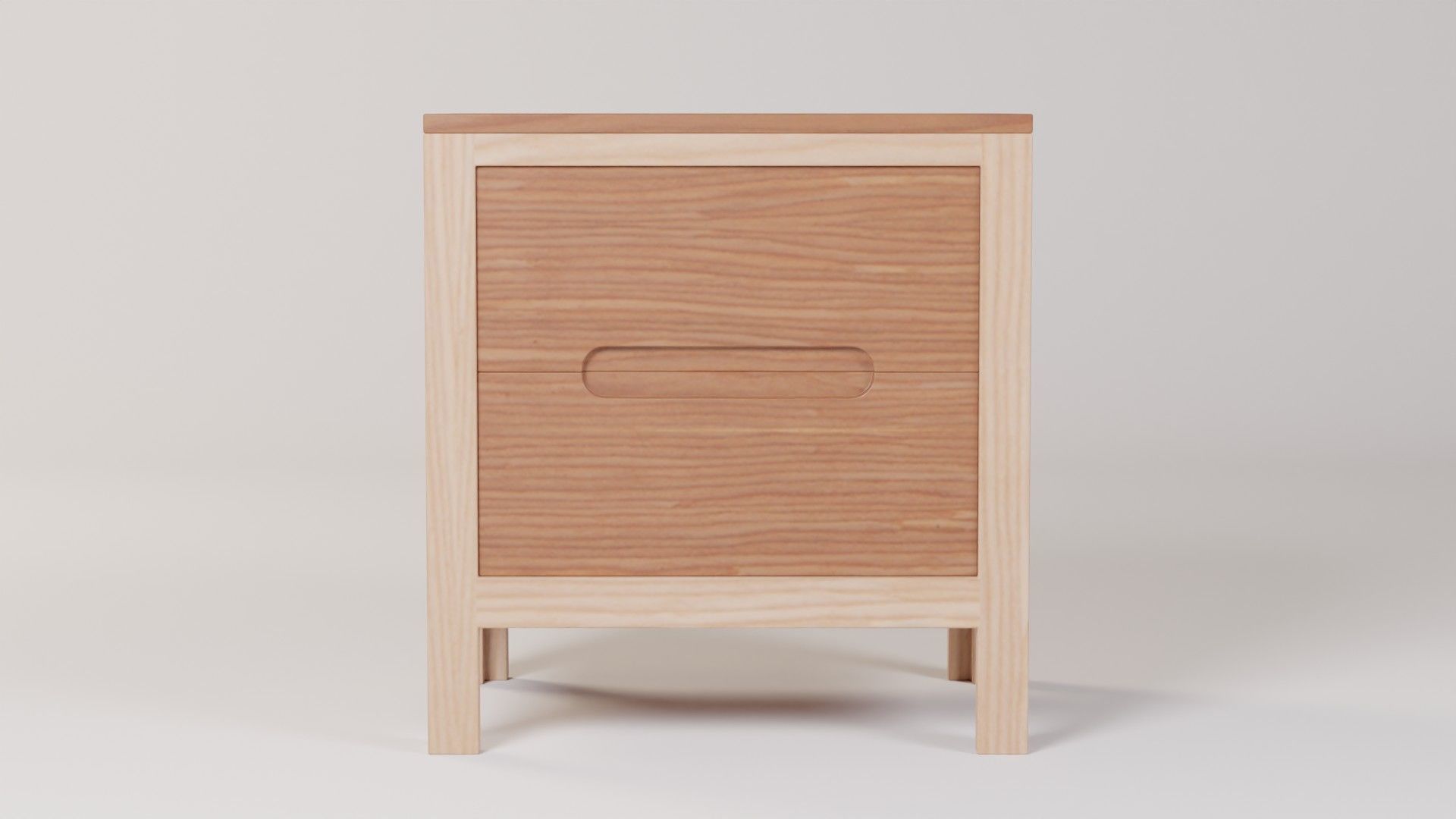 XF Bedside Table 47x37x50 Low-poly 3D model_1