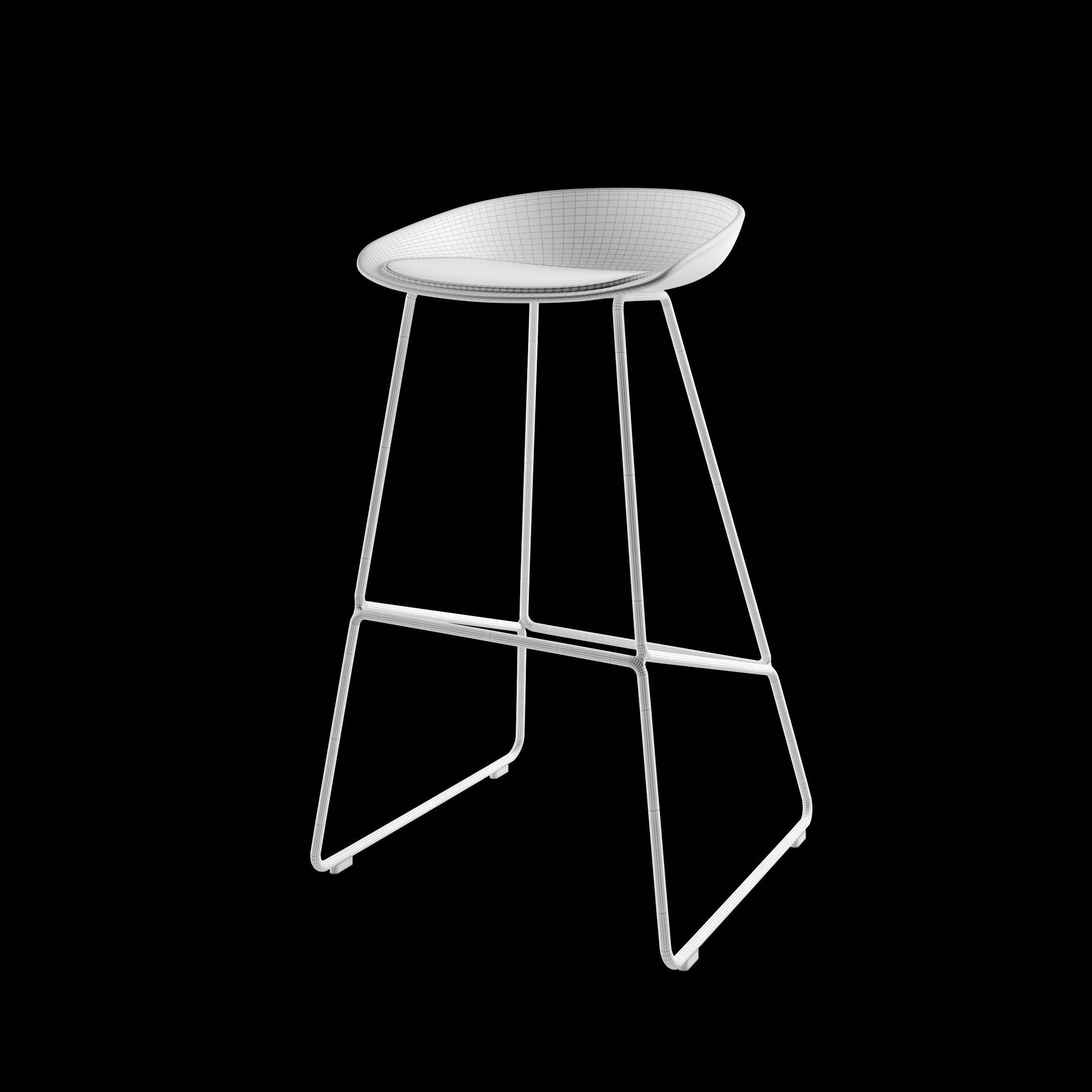 about a stool AAS38 85cm by HAY 3D model_5