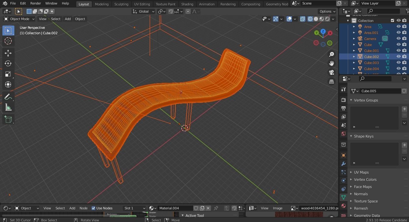Blender 3d Modelling Rendering of Dining Table 3D model_4