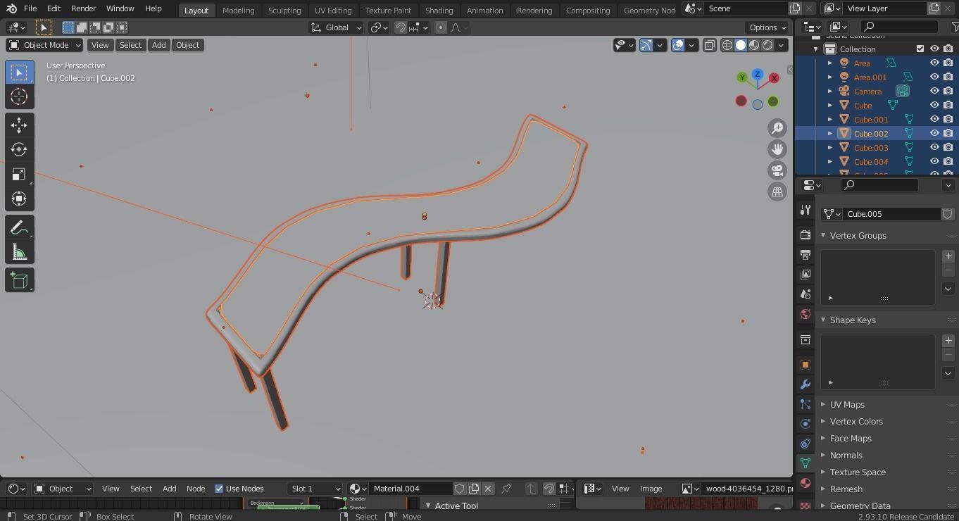 Blender 3d Modelling Rendering of Dining Table 3D model_3