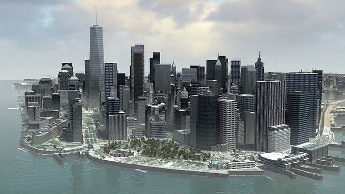 Manhattan NYC 3D model 2