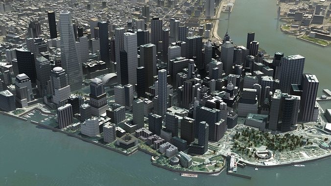 Manhattan NYC 3D model 6