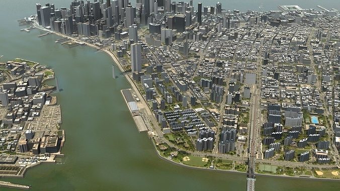 Manhattan NYC 3D model 3