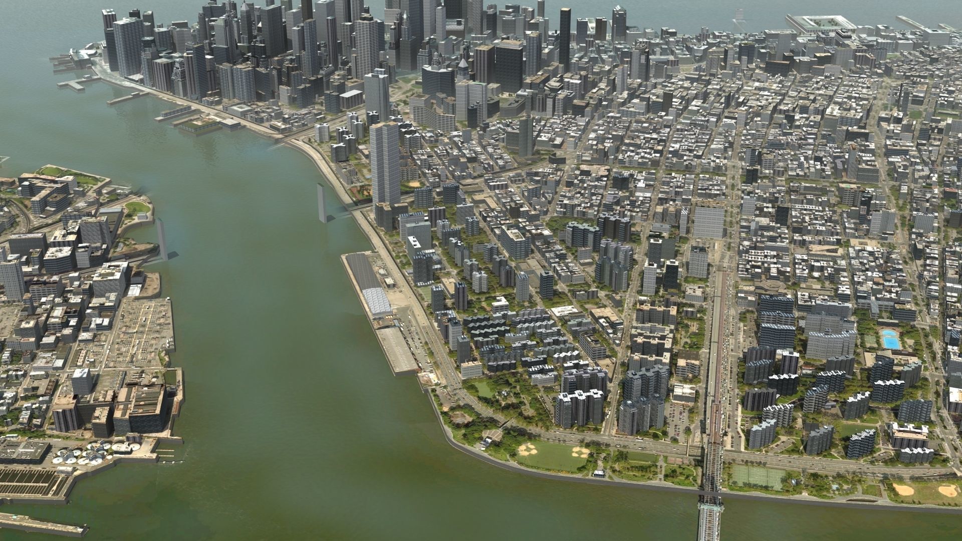 Manhattan NYC 3D model_2