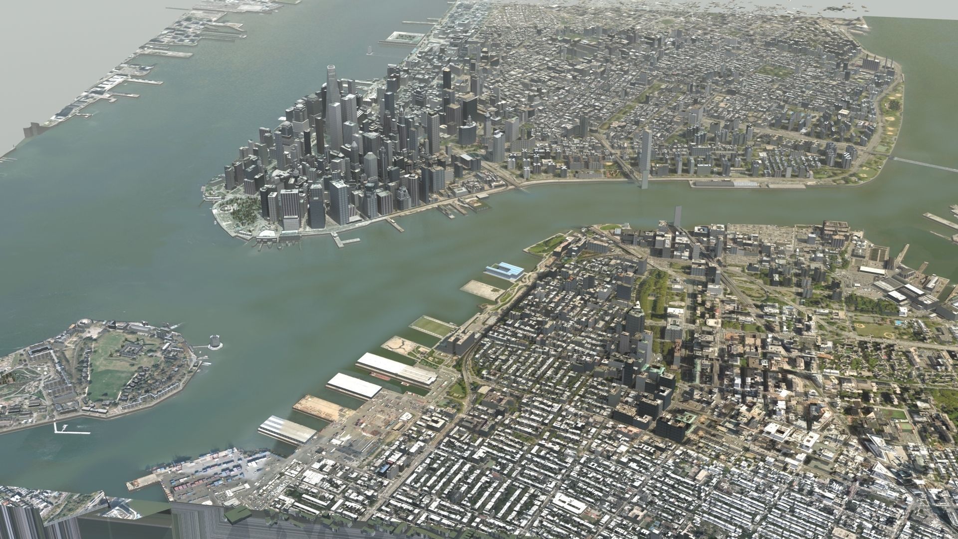 Manhattan NYC 3D model_3
