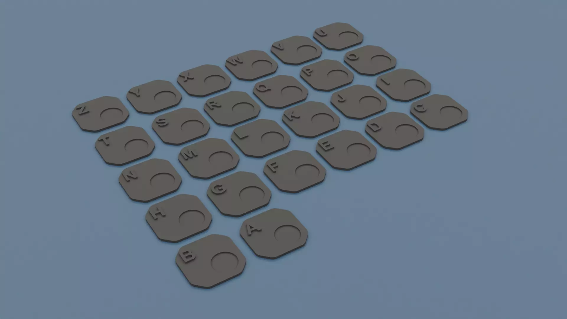 Axis and Allies or Wargaming Battle Markers 3D print model