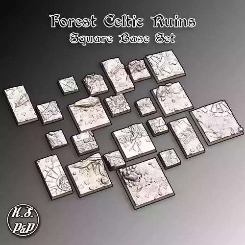 FOREST CELTIC RUINS - SQUARE BASE SET