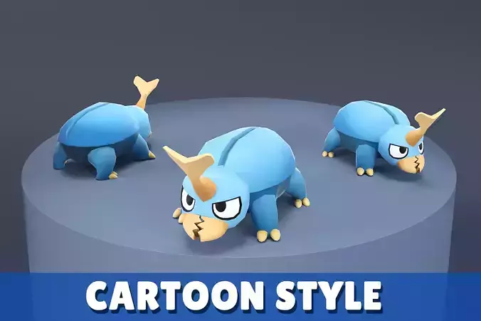 Cartoon Characters - Small Pincerdeer Warrior