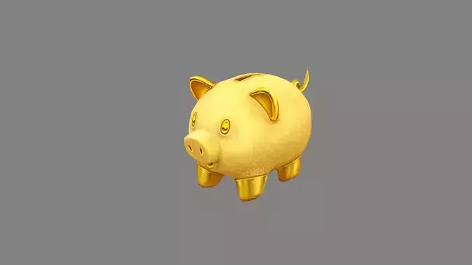 cartoon piggy bank