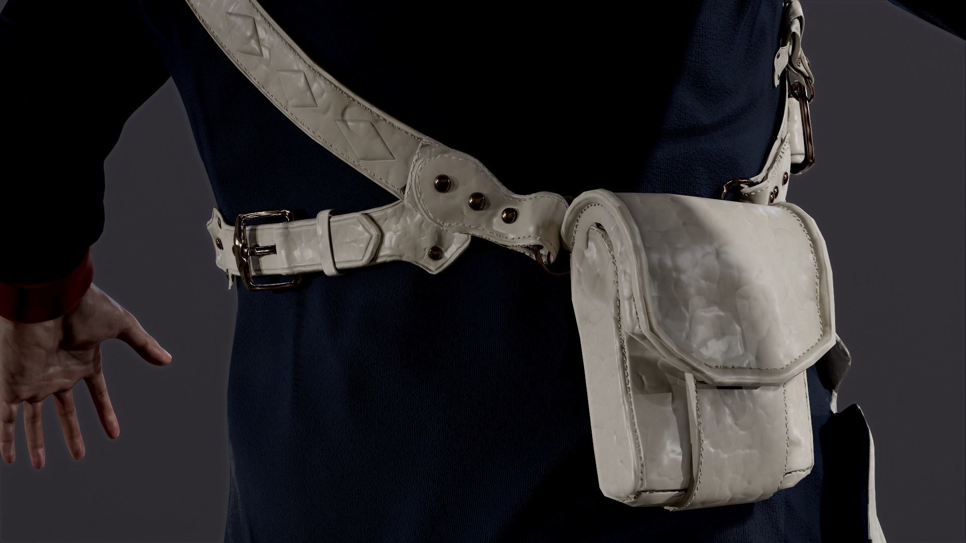 American soldier Low-poly 3D model_15