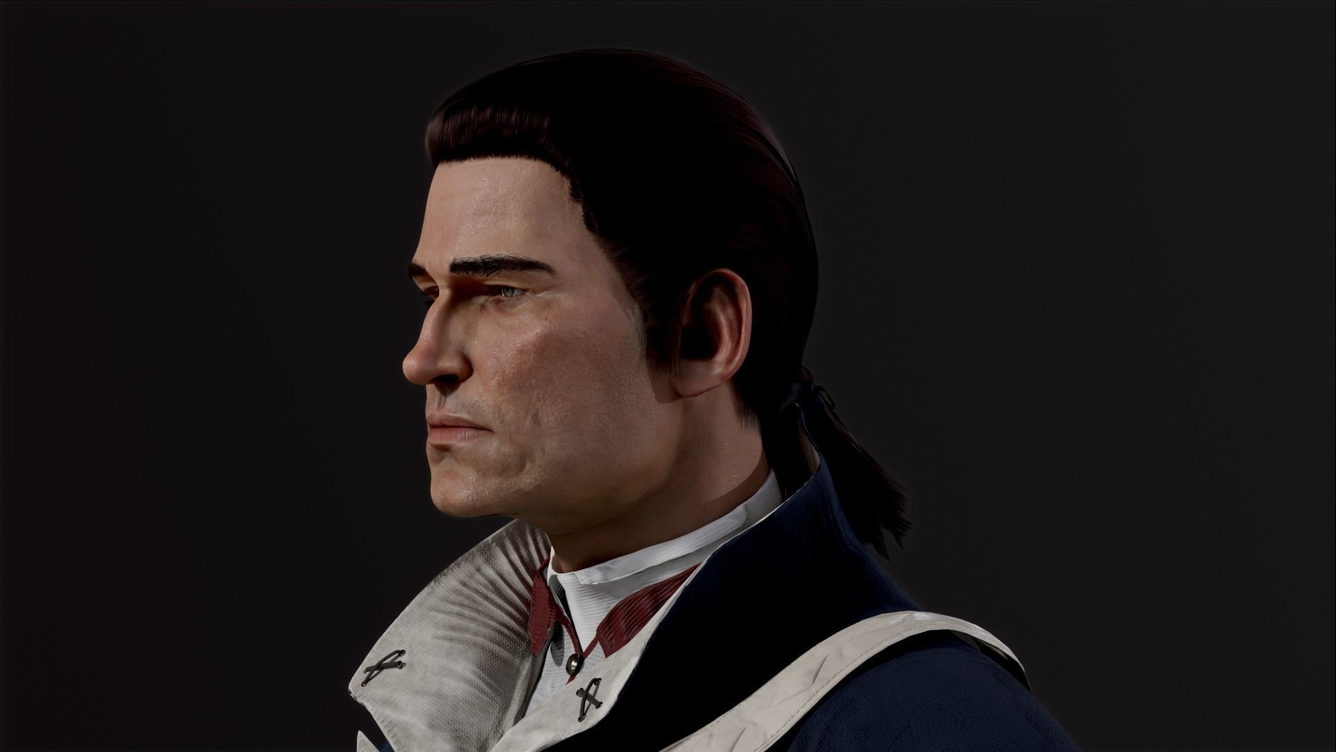 American soldier Low-poly 3D model_5