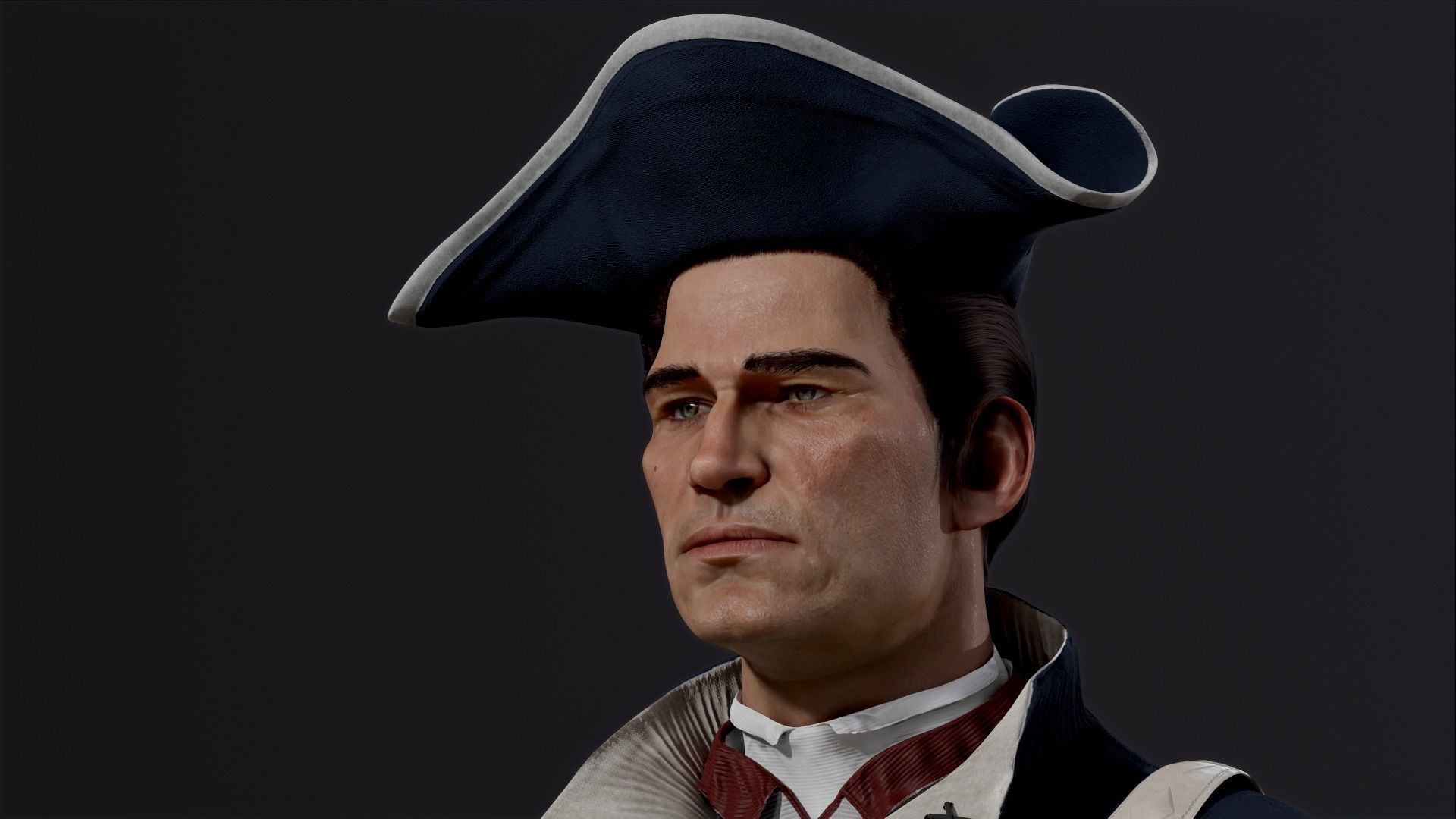 American soldier Low-poly 3D model_4