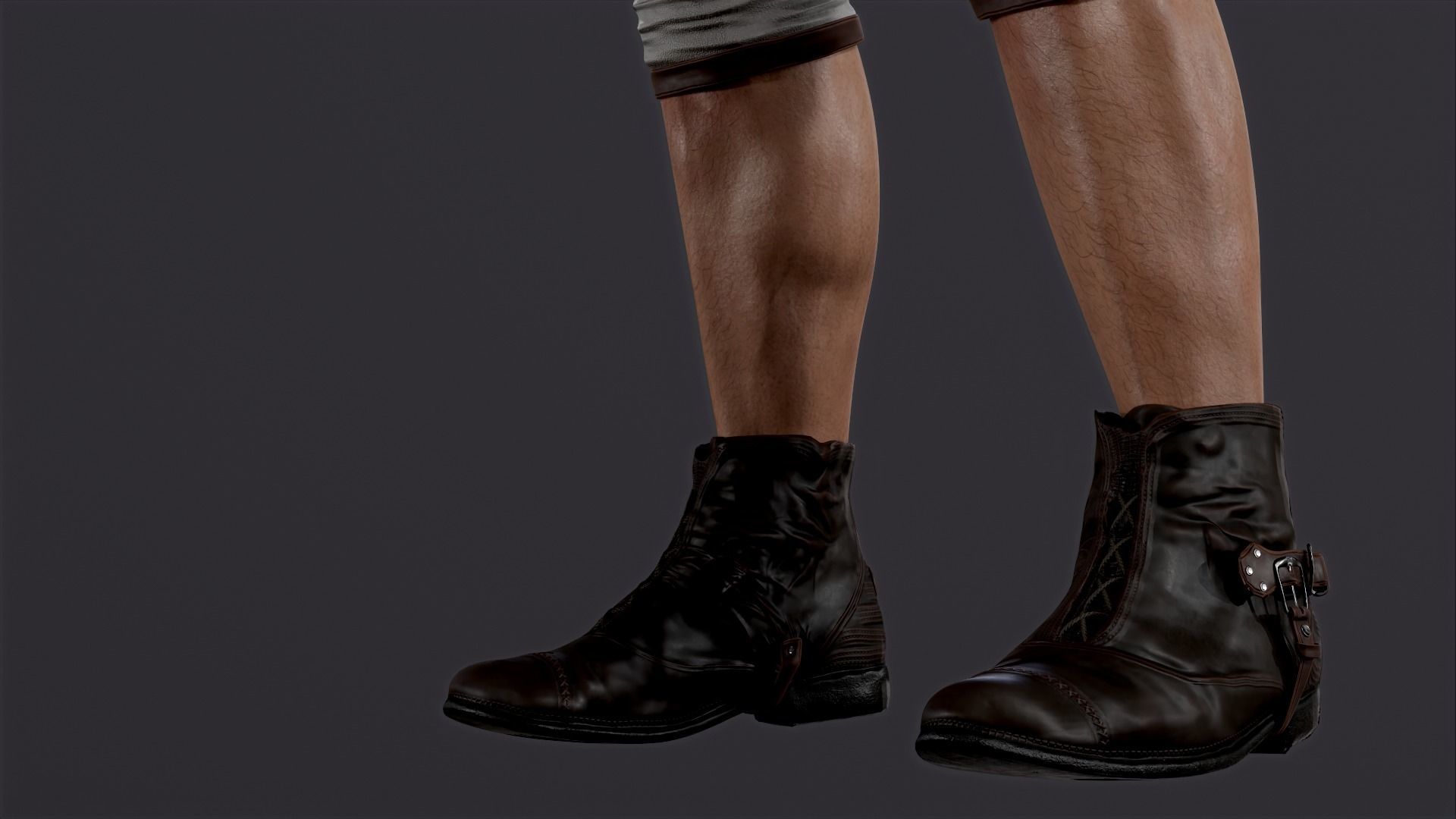 American soldier Low-poly 3D model_14