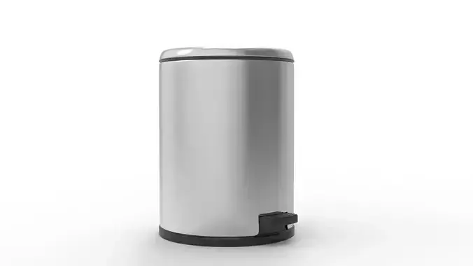 TRASH CAN Low-poly 3D model