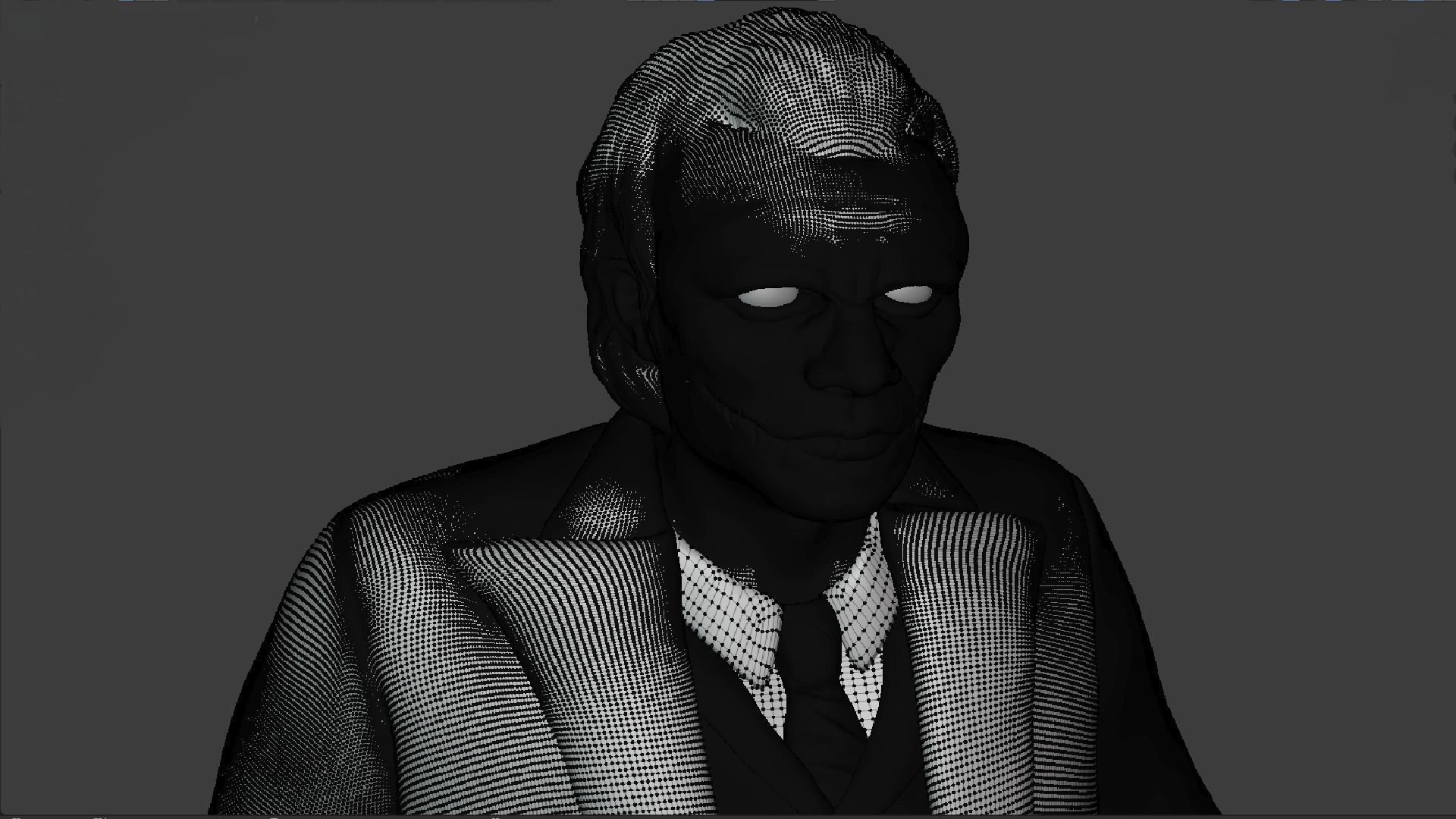 Joker model man in coat 3D model_6