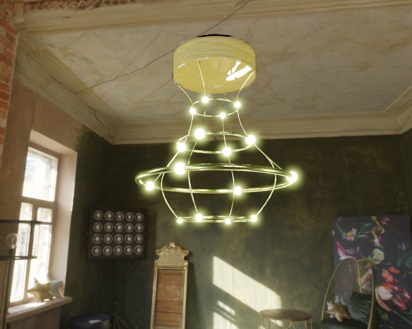 Interior 3d Glow Lights Model 3D model_5