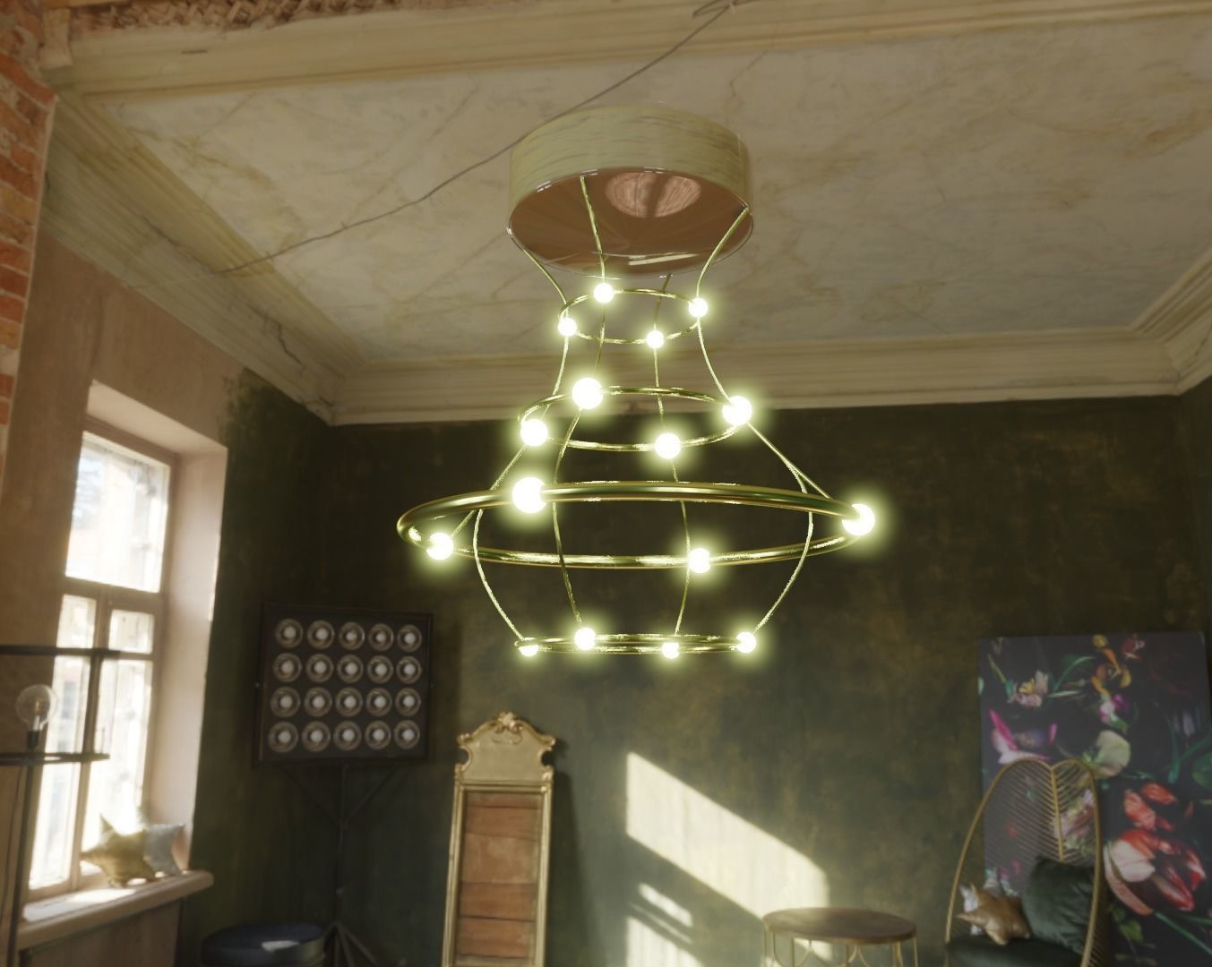 Interior 3d Glow Lights Model 3D model_4